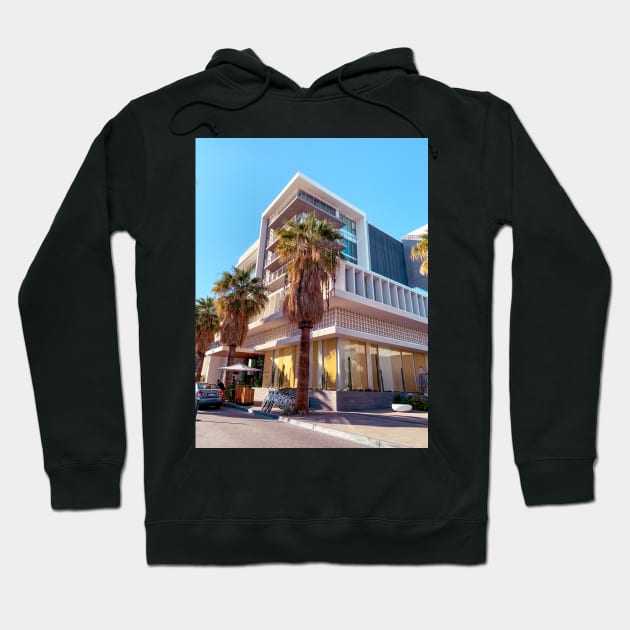 Midcentury Modern Style Hotel in Palm Springs, CA Hoodie by offdutyplaces